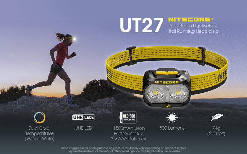 Nitecore UT27 MCT 800L Headlight - Gone Running