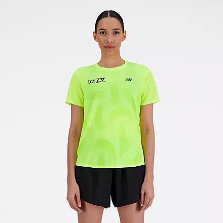 New Balance London Printed Athletics Run Short Sleeve T-Shirt-Women - Gone Running