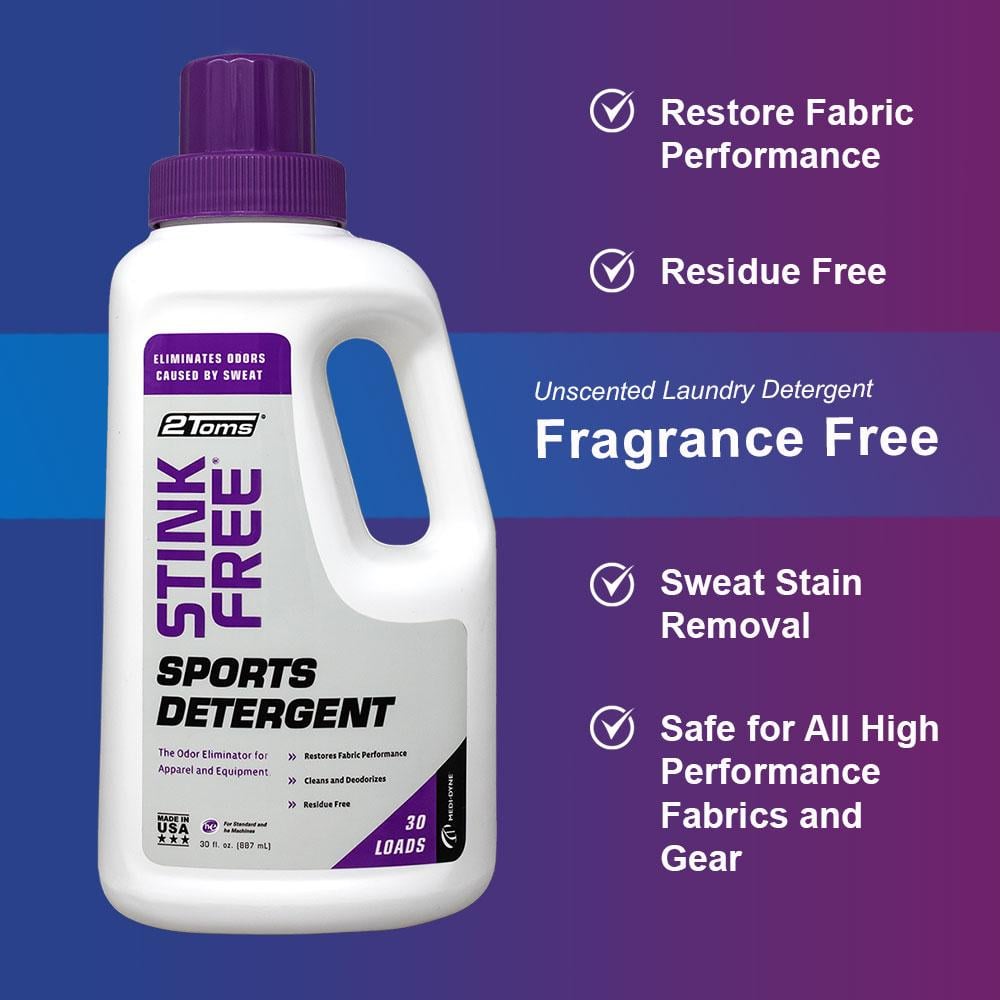 2Toms Stink Free Sports Detergent (30 oz Bottle) - Gone Running