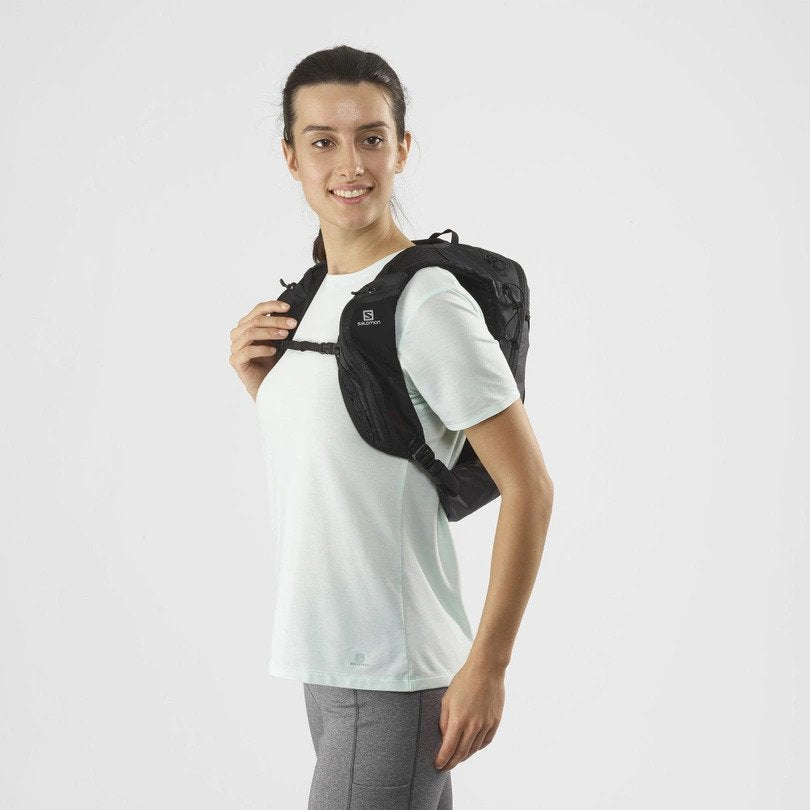 Backpack Salomon AGILE 2 SET BLACK/IRON/White 