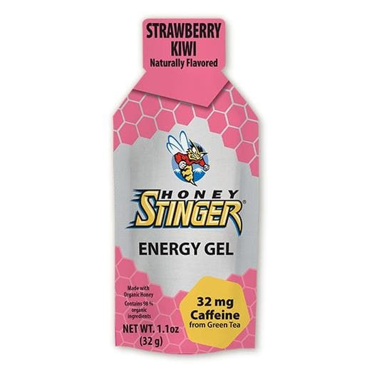 Honey Stinger Organic Energy Gel - Caffeinated Strawberry Kiwi, Energy Gel, Honey Stinger - Gone Running
