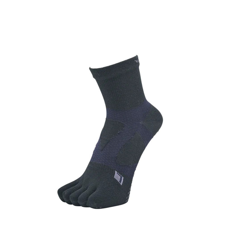 Yamatune 5 Toe Socks - Middle Length with Anti-Slip Dots - Gone Running
