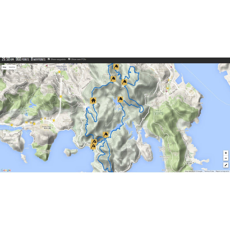 King of the Hills Hong Kong Full (2015), GPX file, Gone Running - Gone Running