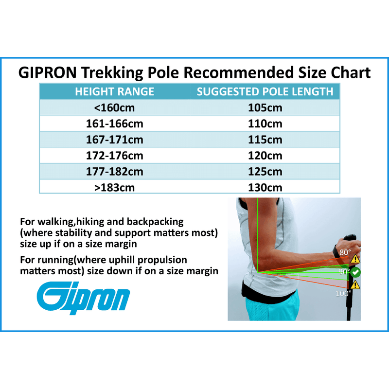 Gipron 311 Titan Compact Trekking Pole - Gone Running