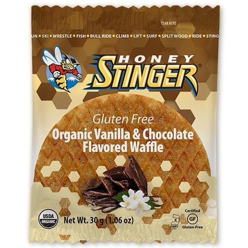 Honey Stinger Waffle - Vanilla & Chocolate Gluten Free, Sports Bar, Honey Stinger - Gone Running