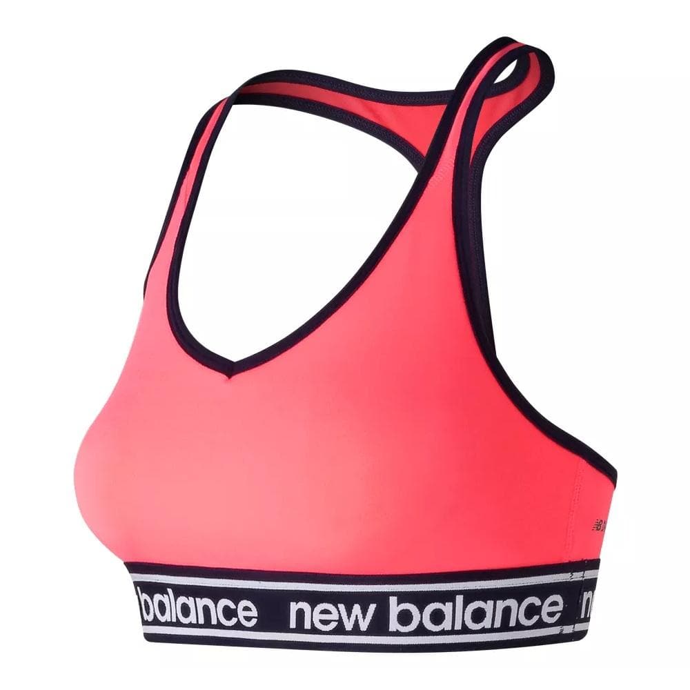 New Balance Women's Shockingly Unshocking Bra, White , 34D at